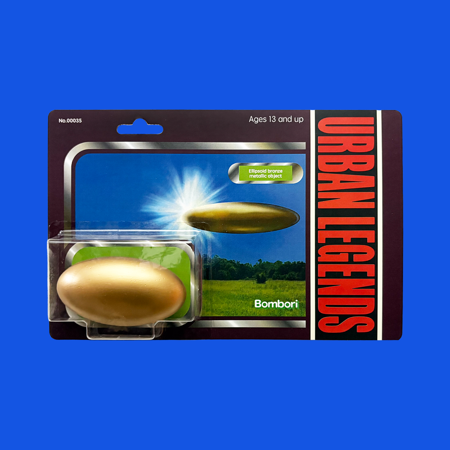 URBAN LEGENDS "Ellipsoid bronze metallic object"